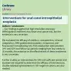 Cochrane review: Interventions for anal canal intraepithelial neoplasia